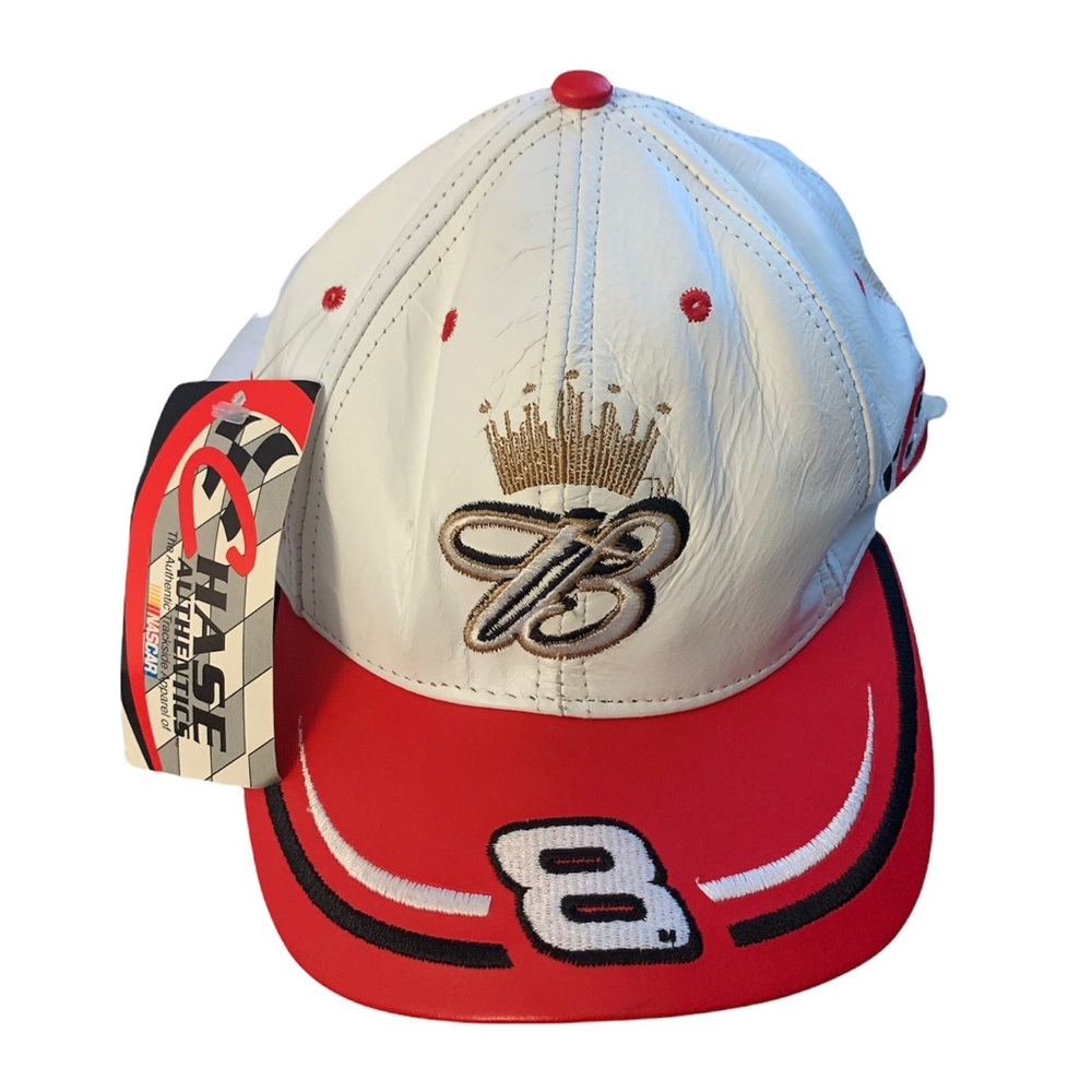 Brand New With Tags Chase Authentics Vintage Dale Jr. Leather Hat. #8